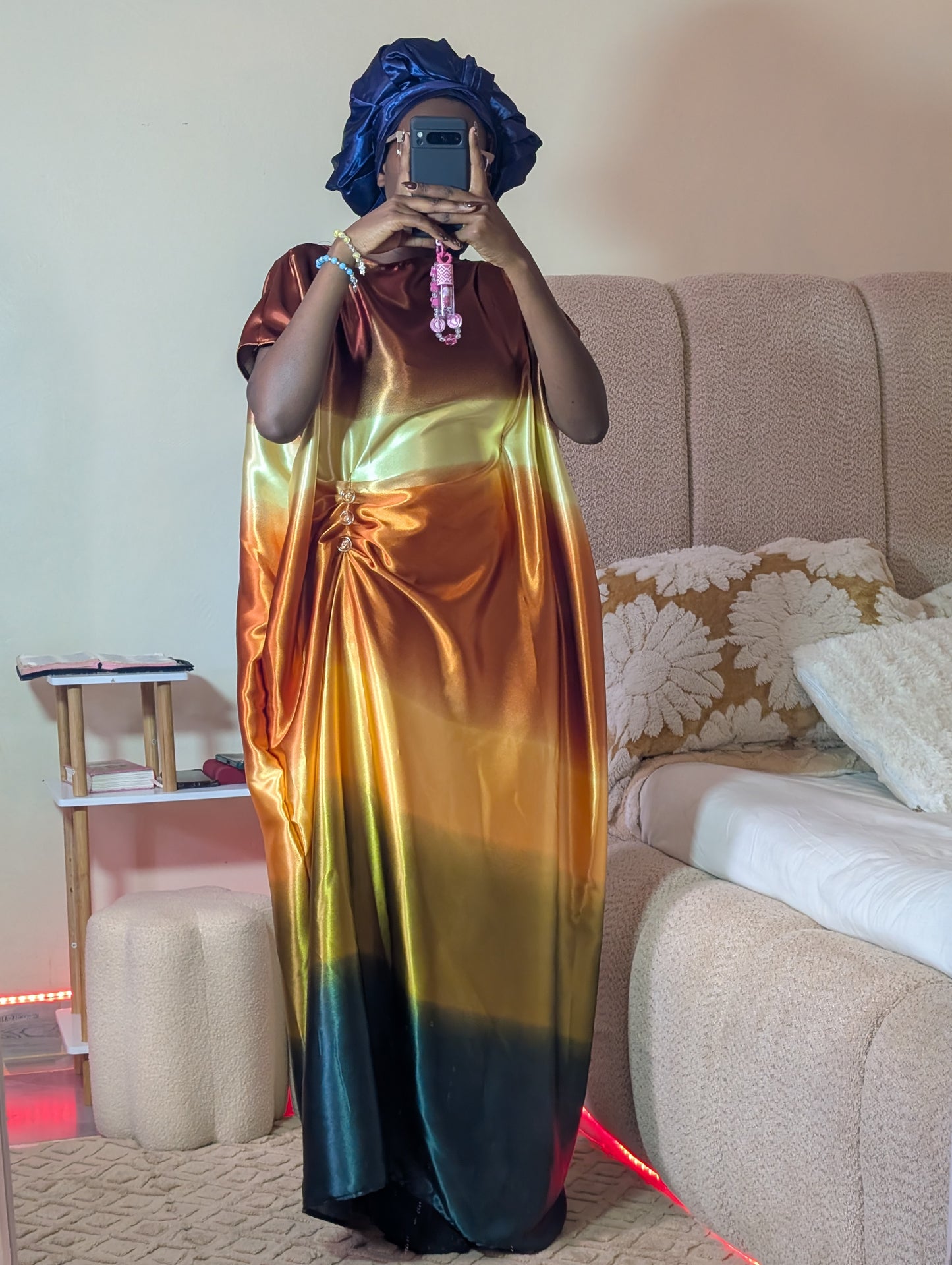 Kaftan dress in this print