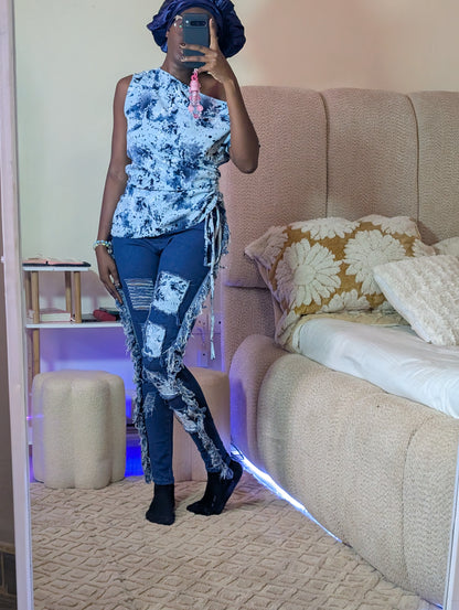 Trauser set top patches (blue only)