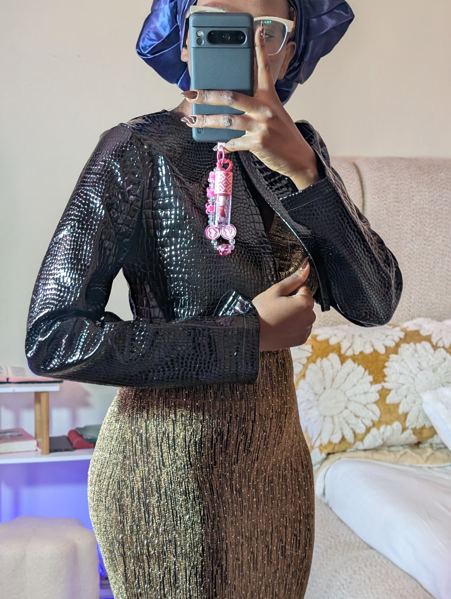 Pure black leather jacket